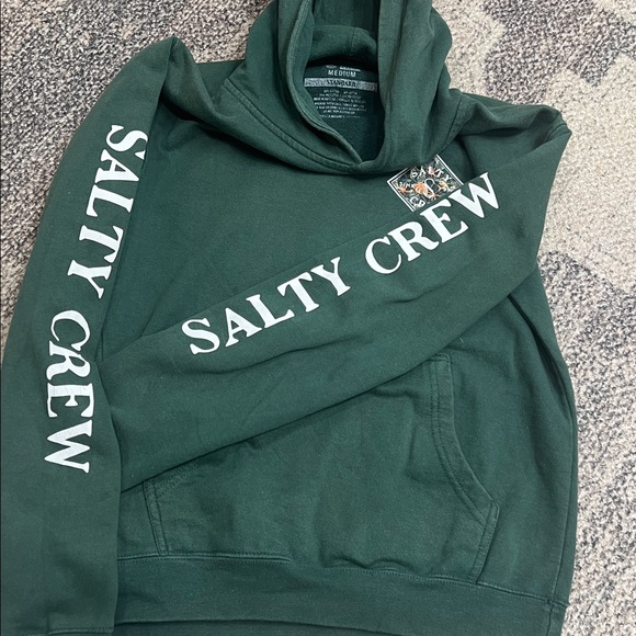 Salty Crew Boys Green Sweatshirt Size Medium - Picture 4 of 7